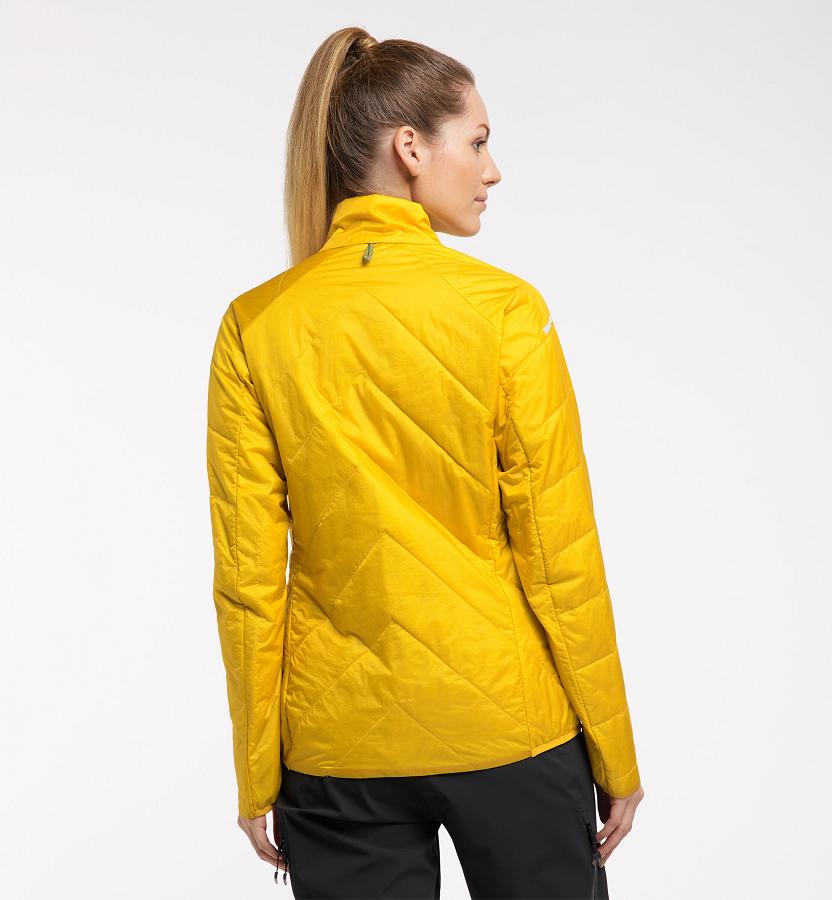 Haglöfs Womens L.I.M Barrier Down Jacket Yellow New Zealand 29183OTPI